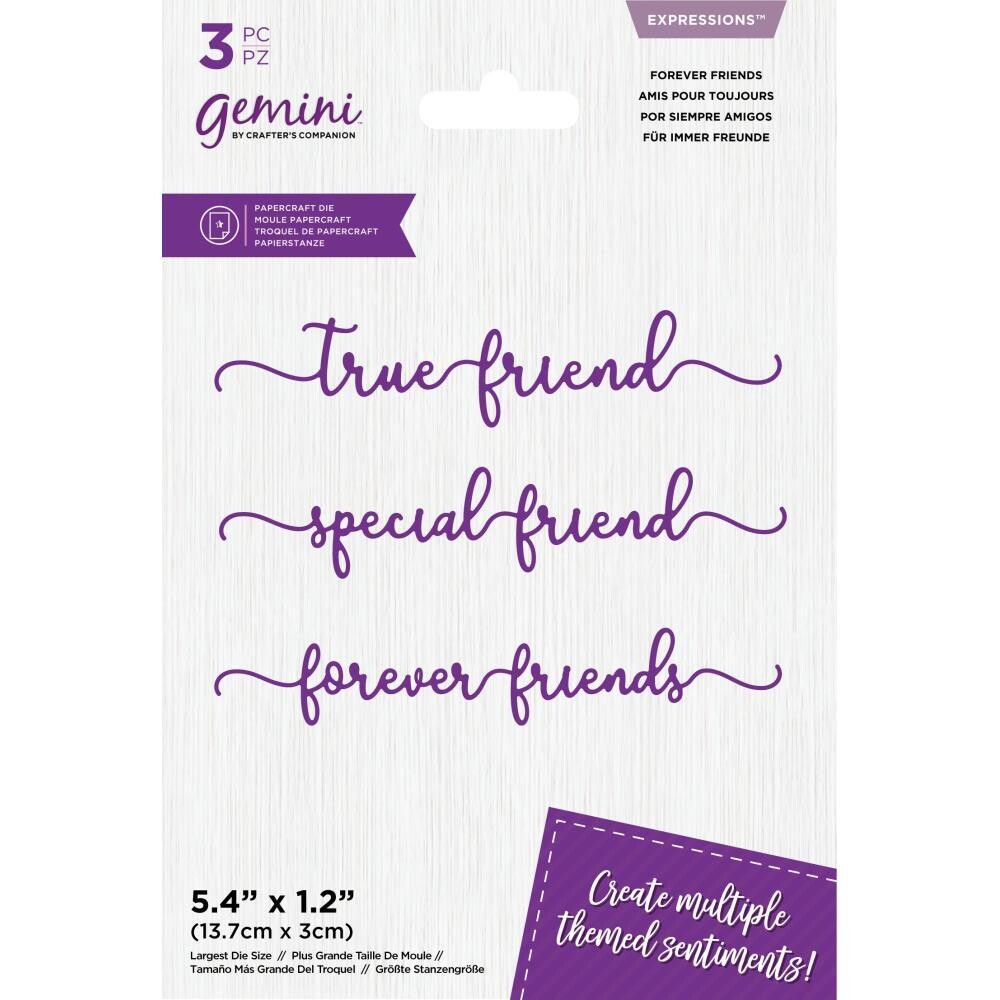 Crafter&#39;s Companion - Metal Die Set - Forever Friends
