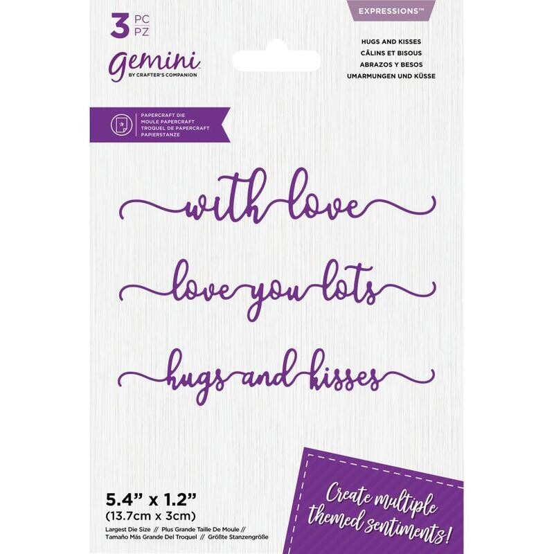 Crafter&#39;s Companion - Metal Die Set - Hugs and Kisses