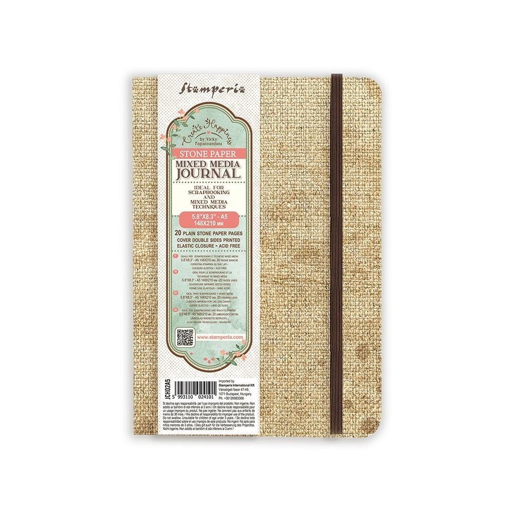 Stamperia - Create Happiness - Stone Paper Journal A5