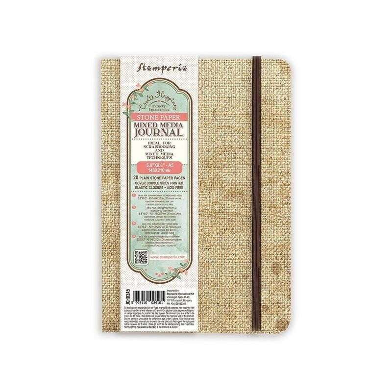 Stamperia - Create Happiness - Stone Paper Journal A5
