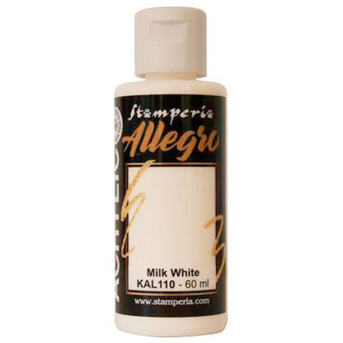 Stamperia - Allegro Acrylic Paint - 60ml - Milk White