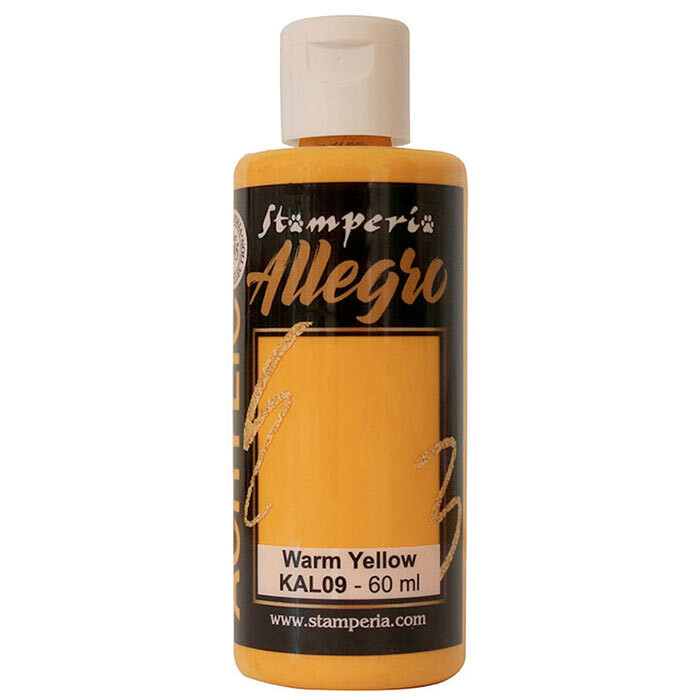 Stamperia - Allegro Acrylic Paint - 60ml - Warm Yellow
