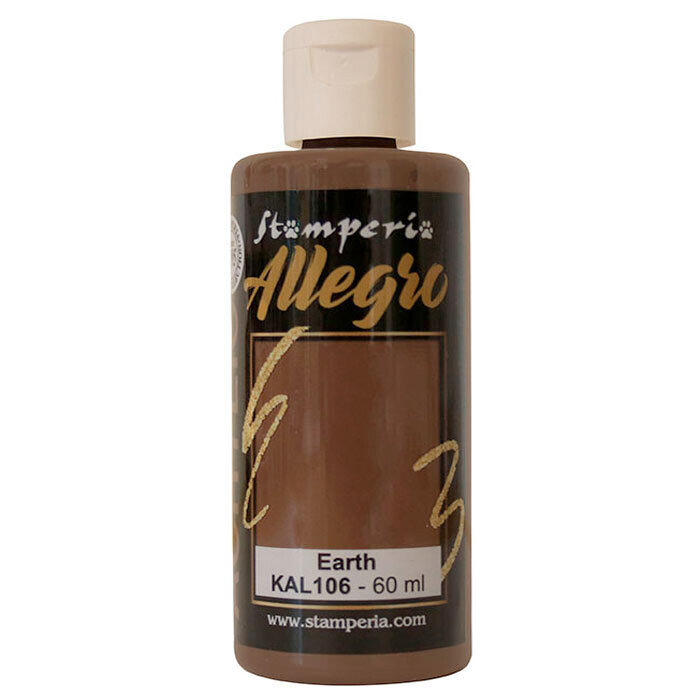 Stamperia - Allegro Acrylic Paint - 60ml - Earth