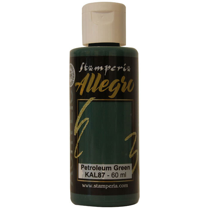 Stamperia - Allegro Acrylic Paint - 60ml - Petrol Green