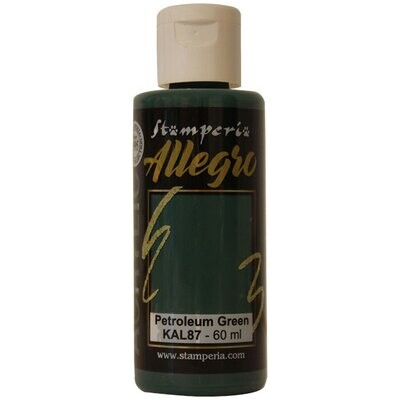 Stamperia - Allegro Acrylic Paint - 60ml - Petrol Green