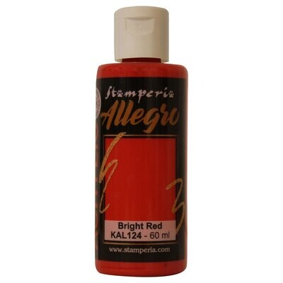 Stamperia - Allegro Acrylic Paint - 60ml - Bright Red