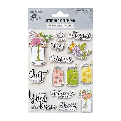 Little Birdie - Embellishment Stickers - Special Celebration
