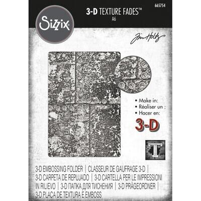 Sizzix - 3D Texture Fades by Tim Holtz Embossing Folder - INDUSTRIOUS