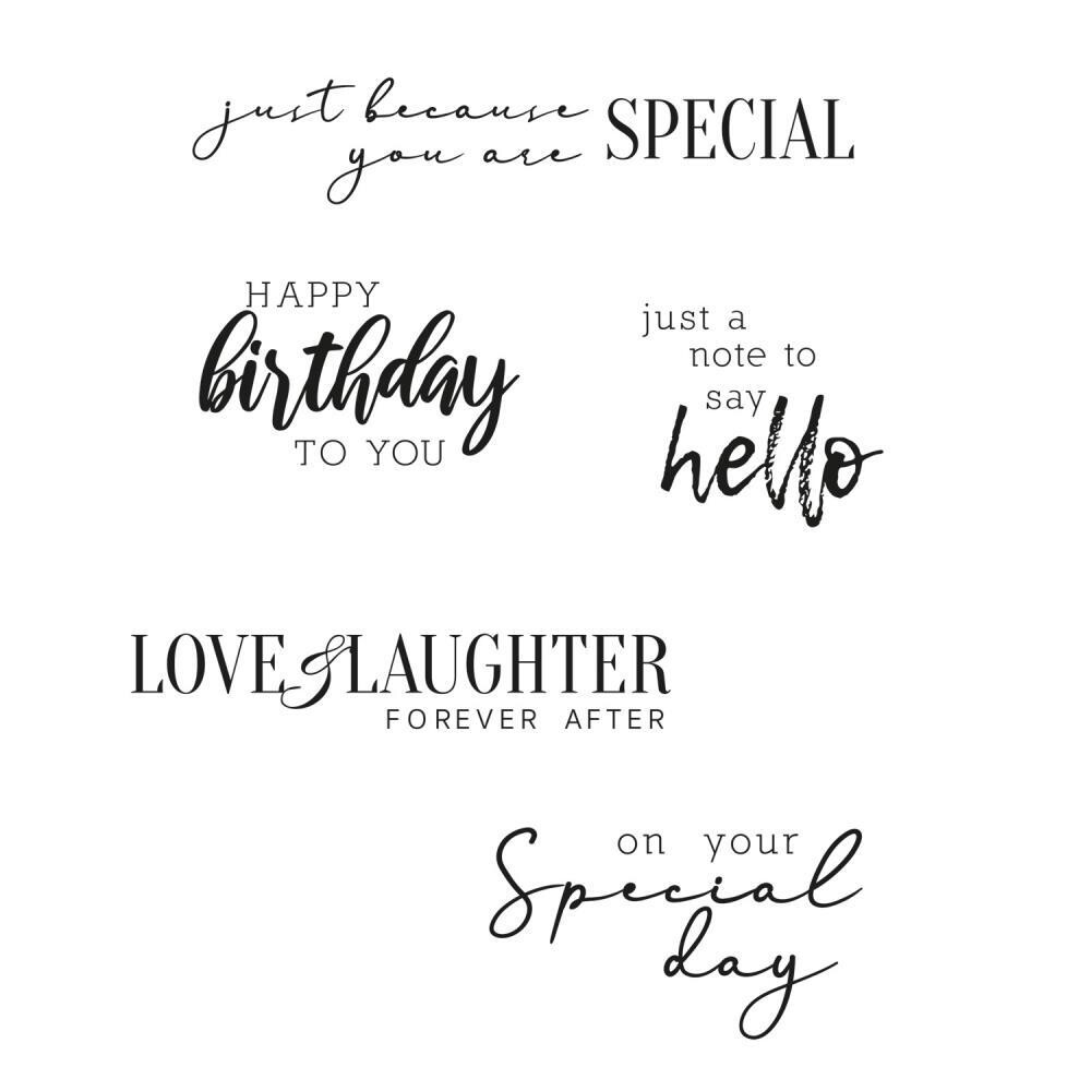 Sizzix - Clear Stamp Set - Sunnyside Sentiments #6