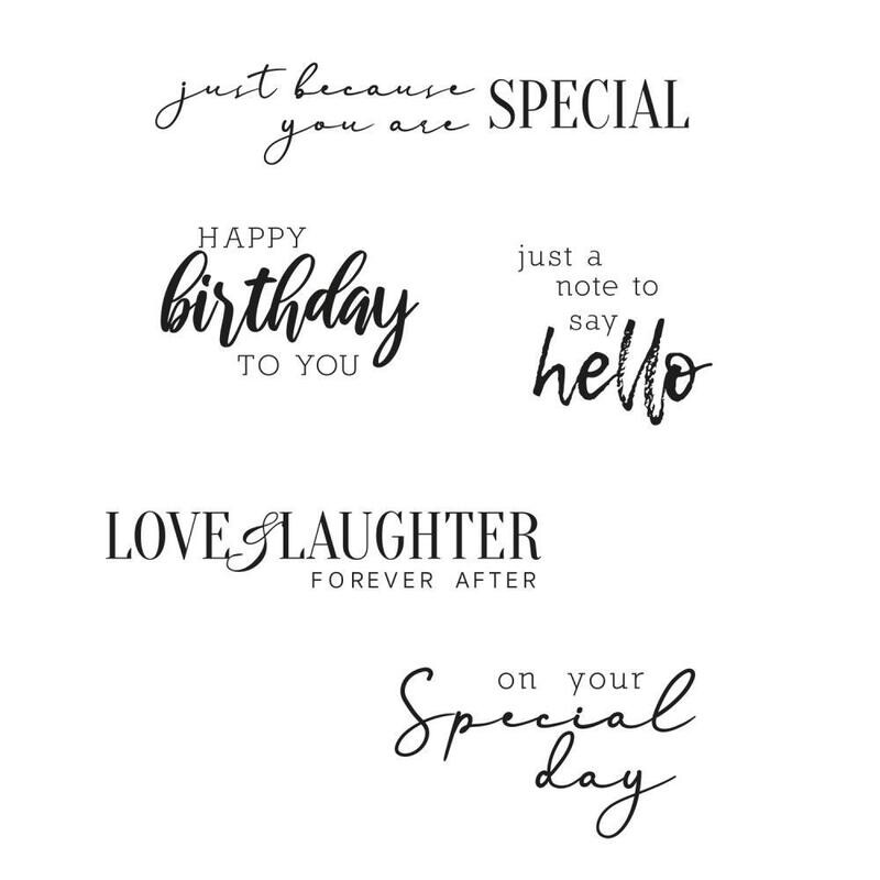 Sizzix - Clear Stamp Set - Sunnyside Sentiments #6