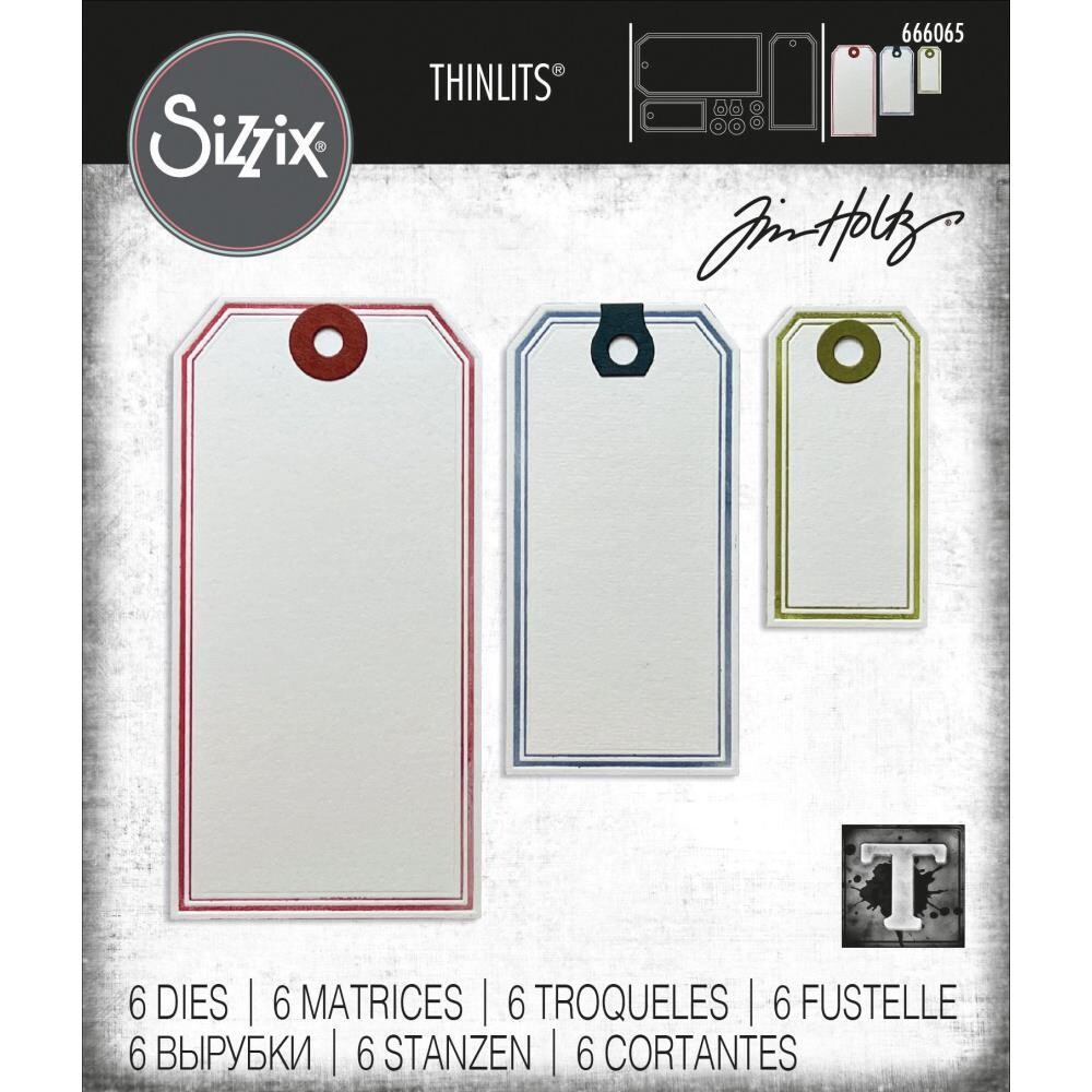 Sizzix - Thinlits Dies by Tim Holtz - Framed Tags