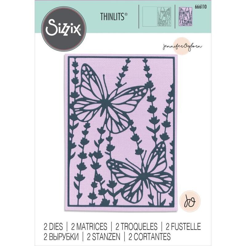 Sizzix - Thinlits by Jennifer Ogborn - Botanical Card Front