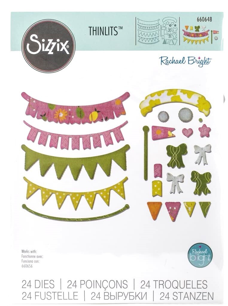 Sizzix - Thinlits by Rachel Bright - Banners, Adjustable Length
