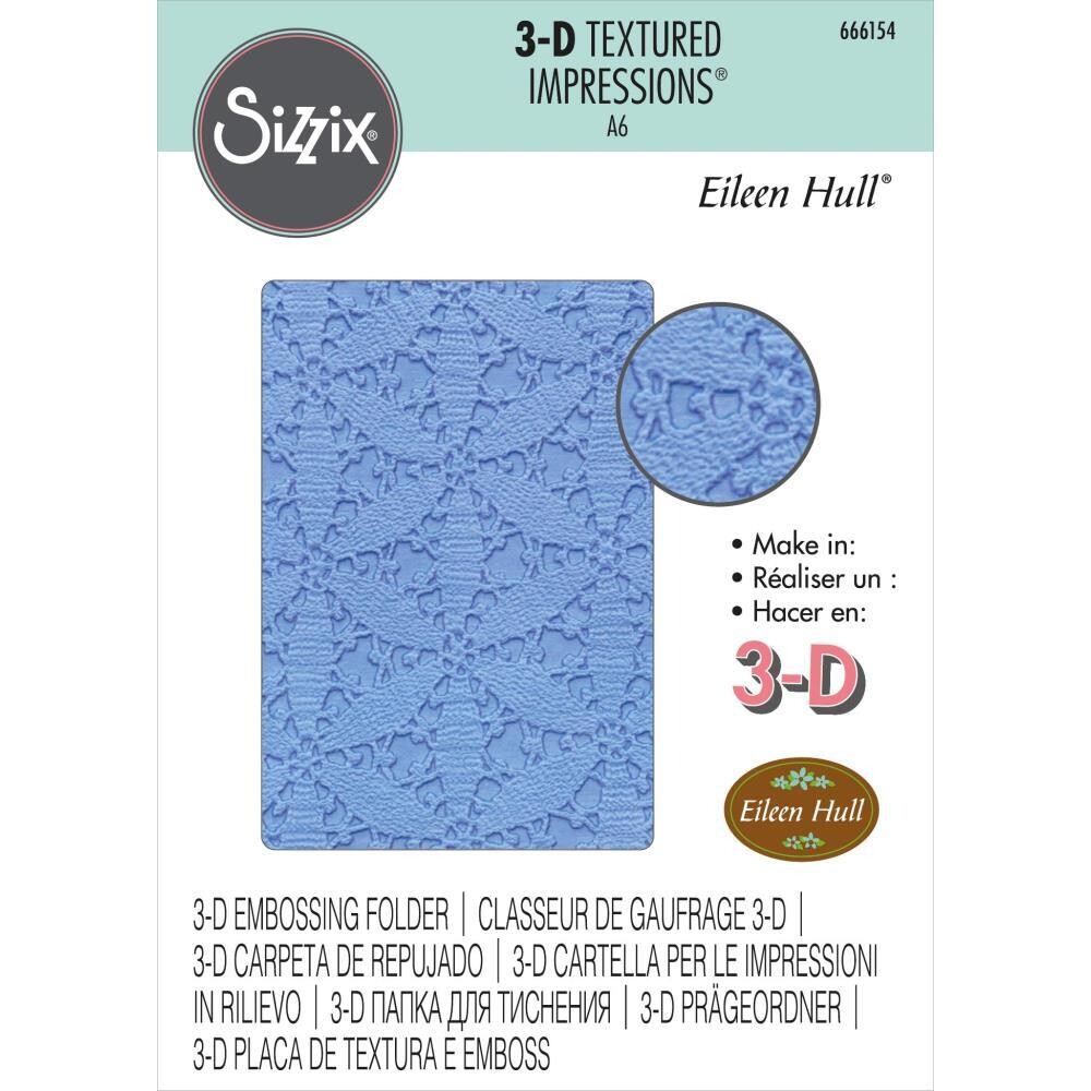 Sizzix - A6 Textured Impressions Embossing Folder - Tablecloth