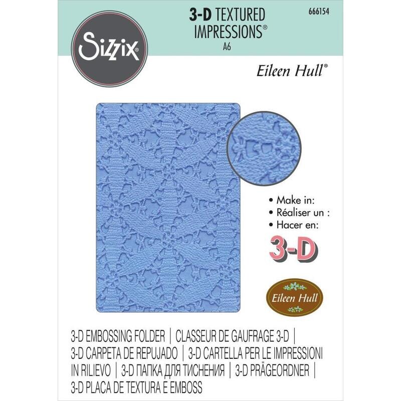 Sizzix - A6 Textured Impressions Embossing Folder - Tablecloth