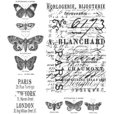 Stampers Anonymous - Tim Holtz - Cling Mount Stamps - Papillon