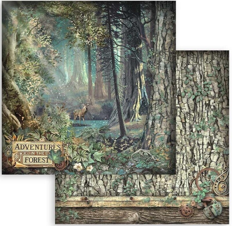 Stamperia - Magic Forest - 12&quot;x12&quot; Double-sided Paper sheet - Adventure Forest