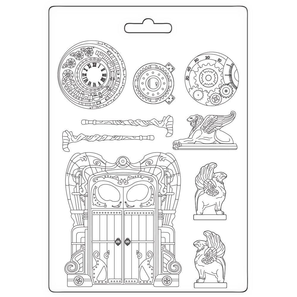 Stamperia - A4 Soft Mould - Magic Forest - Door and Elements
