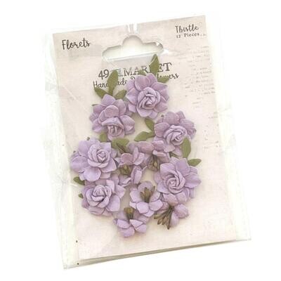 49 and Market - Florets Paper Flowers - Thistle