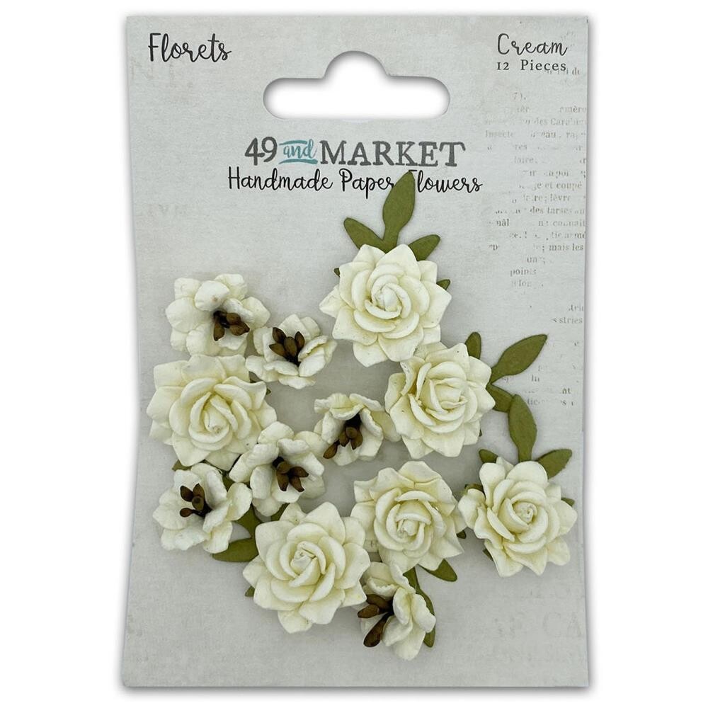 49 and Market - Florets Paper Flowers - Cream