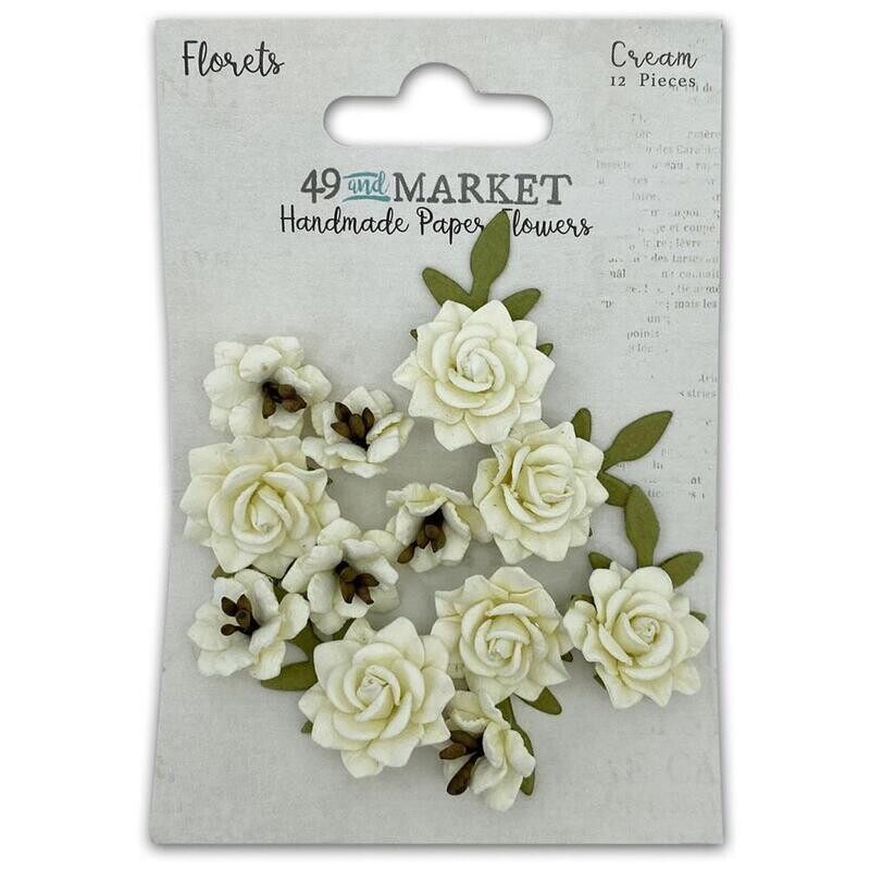 49 and Market - Florets Paper Flowers - Cream