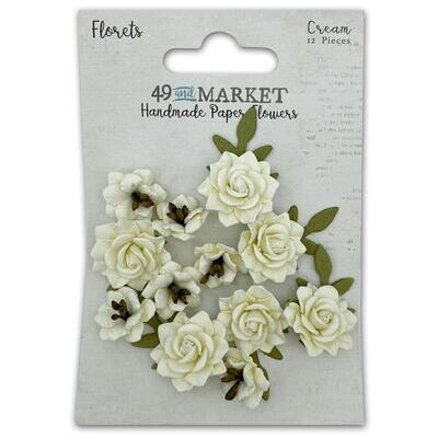49 and Market - Florets Paper Flowers - Cream
