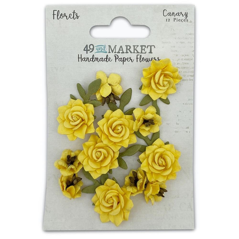 49 and Market - Florets Paper Flowers - Canary