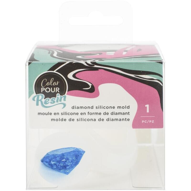 Colour Pour Resin - Silicone Mould - Small Diamond