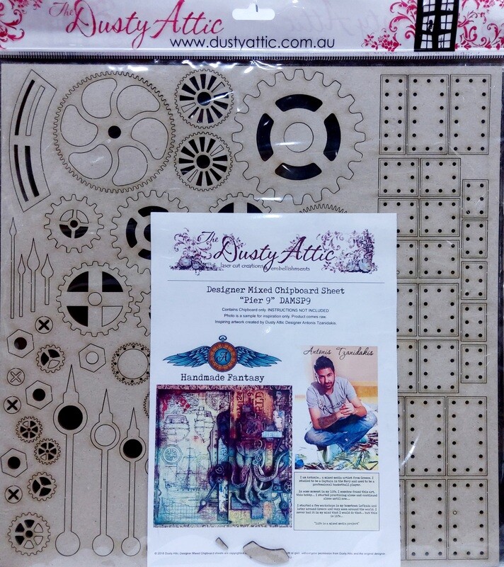 Dusty Attic - Designer Mixed Chipboard Sheet - Pier 9