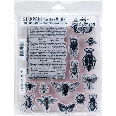 Stampers Anonymous - Tim Holtz - Cling Mount Stamps - Entomology