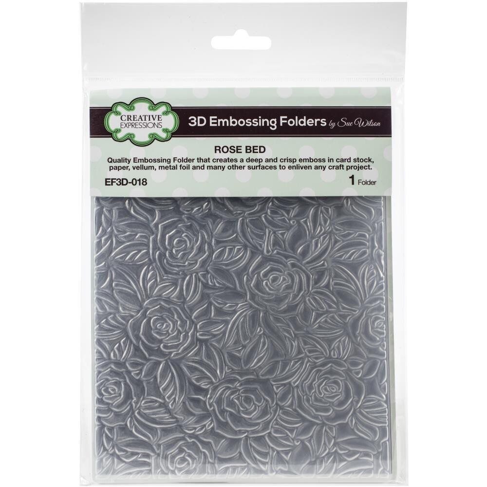 Creative Expressions - 3D Embossing Folder - Rose Bed