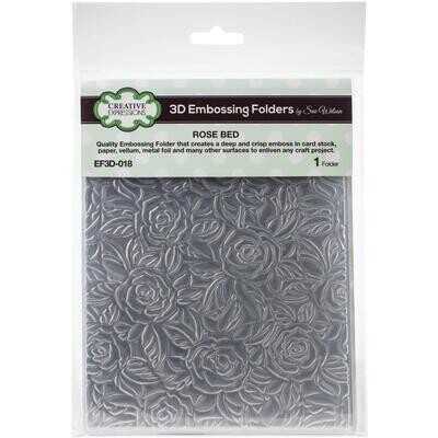 Creative Expressions - 3D Embossing Folder - Rose Bed