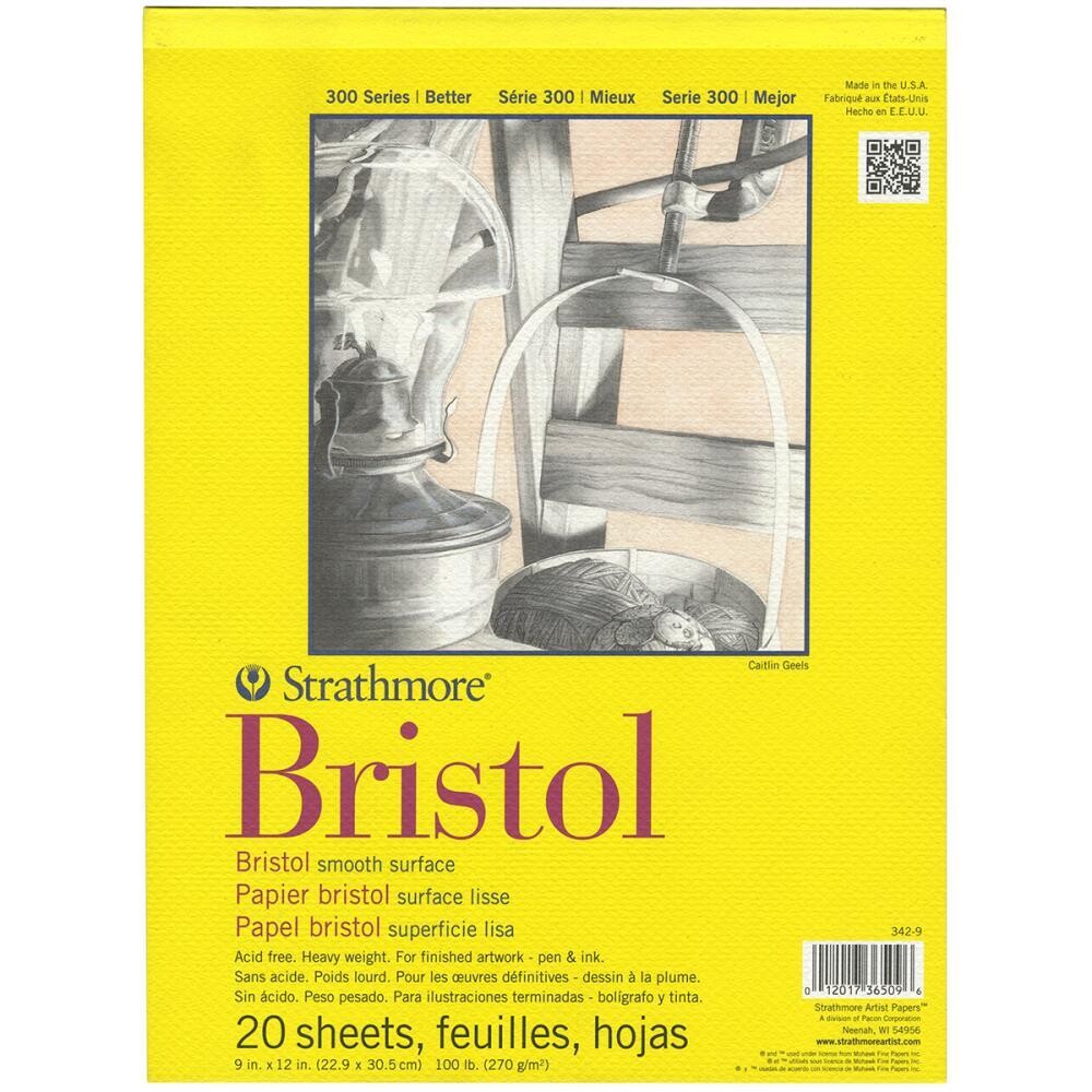Strathmore - Bristol Paper Pads - 9&quot;x12&quot; - Smooth