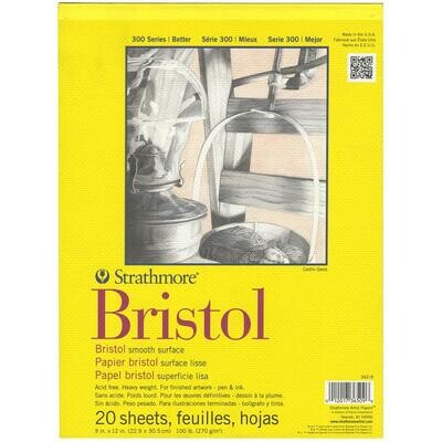 Strathmore - Bristol Paper Pads - 9"x12" - Smooth