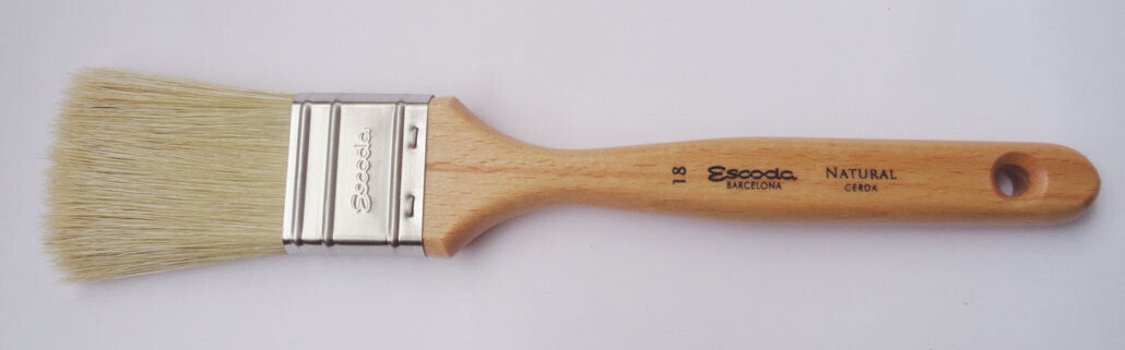 Escoda - Natural Bristle Flat Mottler - Triple thick - size 18