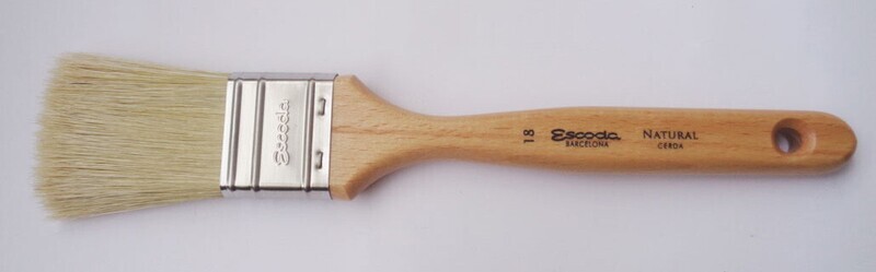 Escoda - Natural Bristle Flat Mottler - Triple thick - size 18