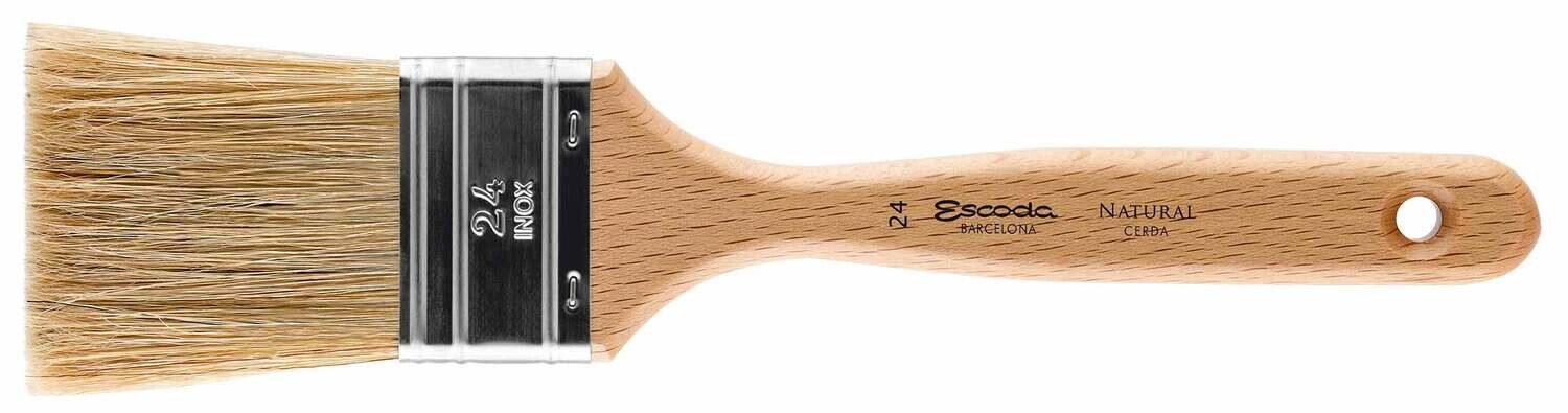 Escoda - Natural Bristle Flat Mottler - Triple thick - size 24