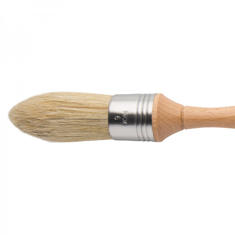 Escoda -  Natural Bristle Oval Round - size 6