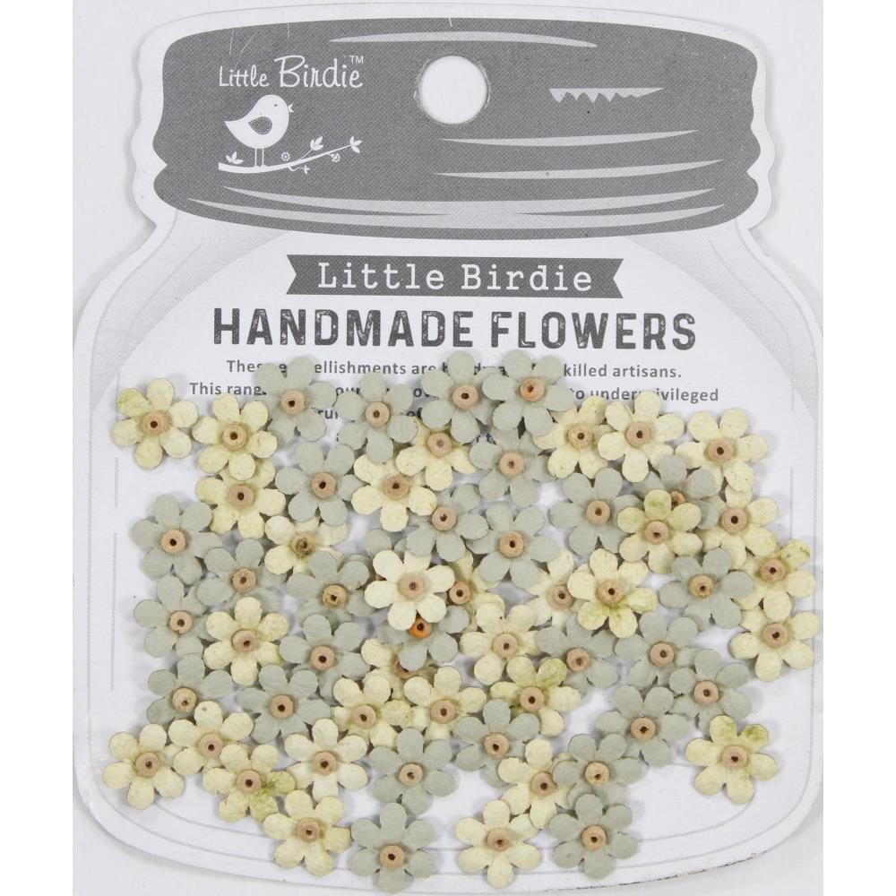 Little Birdie - Natalia Paper Flowers - Sage Cream