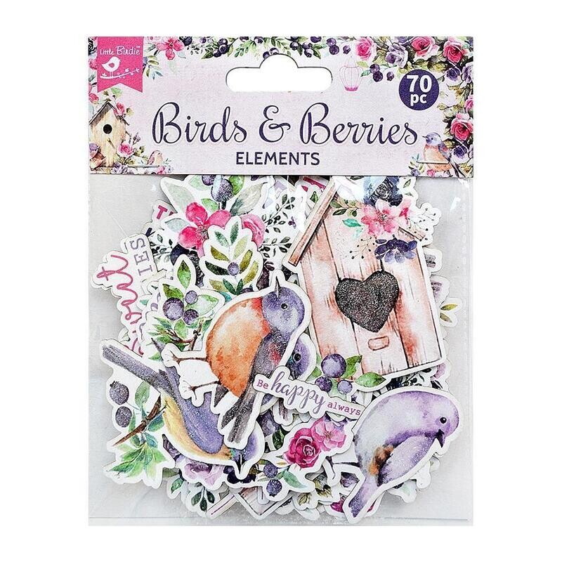 Little Birdie - Ephemera - Bird and Berries
