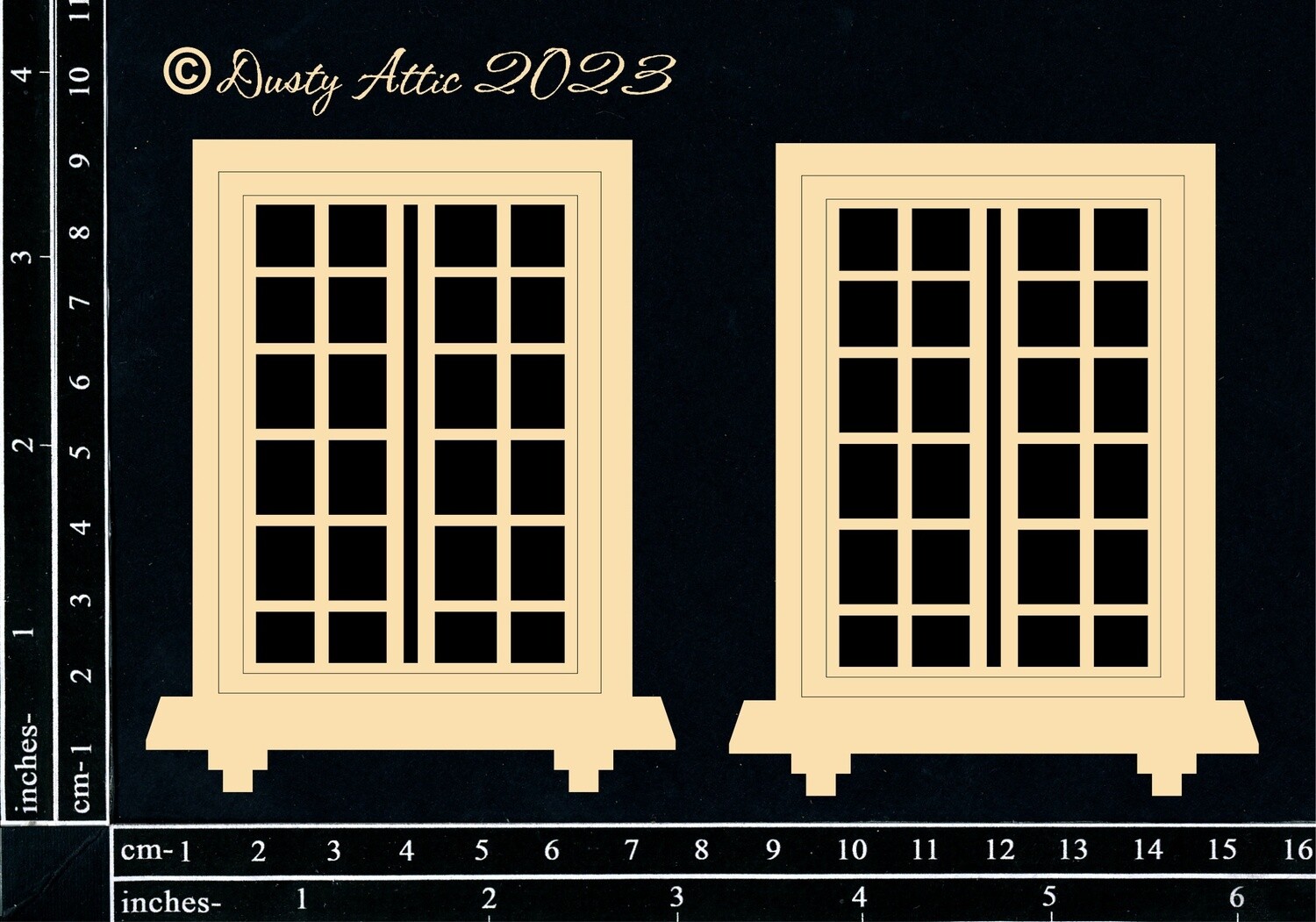 Dusty Attic - Chipboard - Window