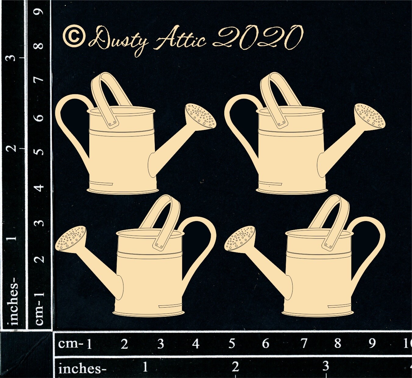 Dusty Attic - Chipboard - Mini Watering Can