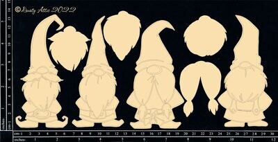 Dusty Attic - Chipboard - Gnomes - Large