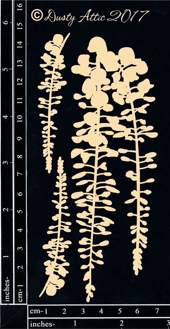 Dusty Attic - Chipboard - Wisteria
