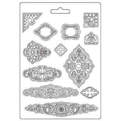 Stamperia - A4 Soft Mould - Vintage Library - Plates