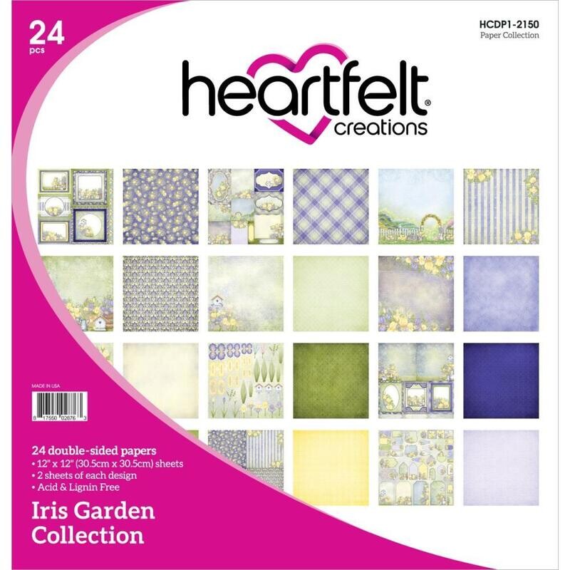 Heartfelt Creations - 12&quot;x12&quot; Double-sided Paper Pad - Iris Garden Collection