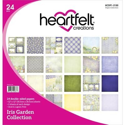 Heartfelt Creations - 12"x12" Double-sided Paper Pad - Iris Garden Collection