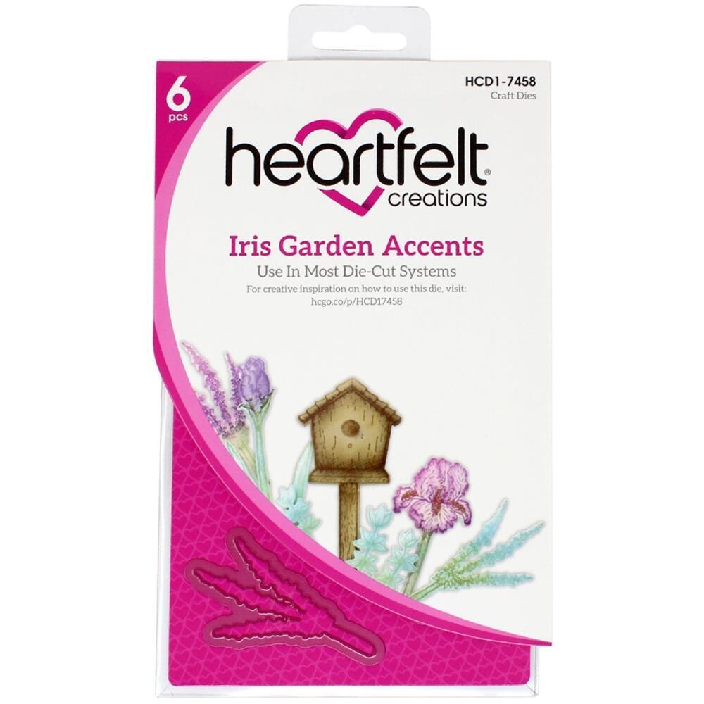 Heartfelt Creations - Metal Die Set - Iris Garden Accents