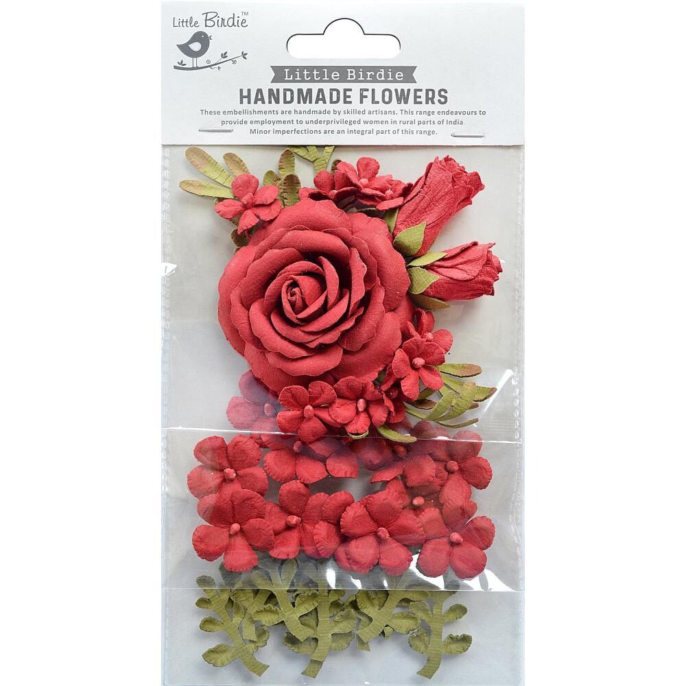 Little Birdie - Rooney Paper Flower - Poppies and Roses