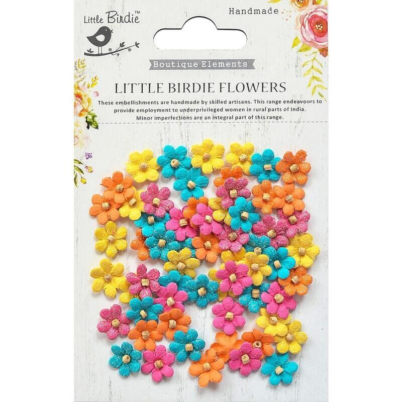 Little Birdie - Beaded Micro Petals - Vivid Palette